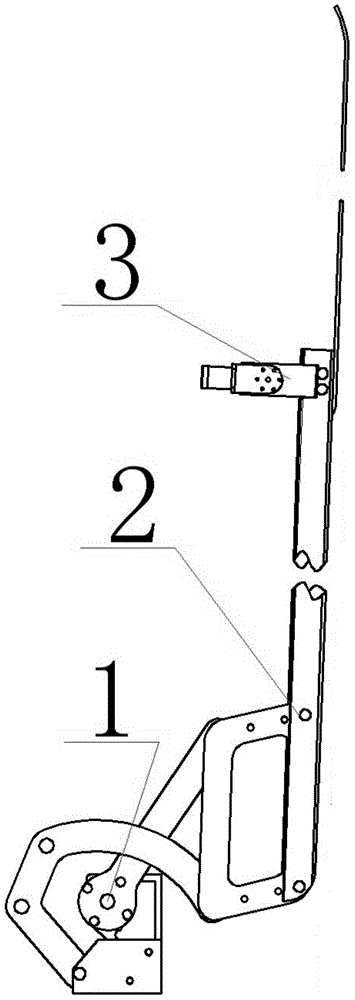 Auxiliary obstacle surmounting and detecting device imitating scorpion tail