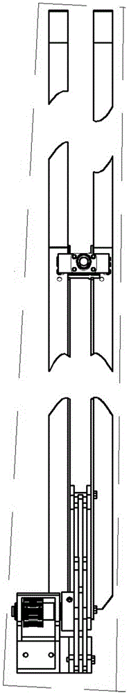 Auxiliary obstacle surmounting and detecting device imitating scorpion tail