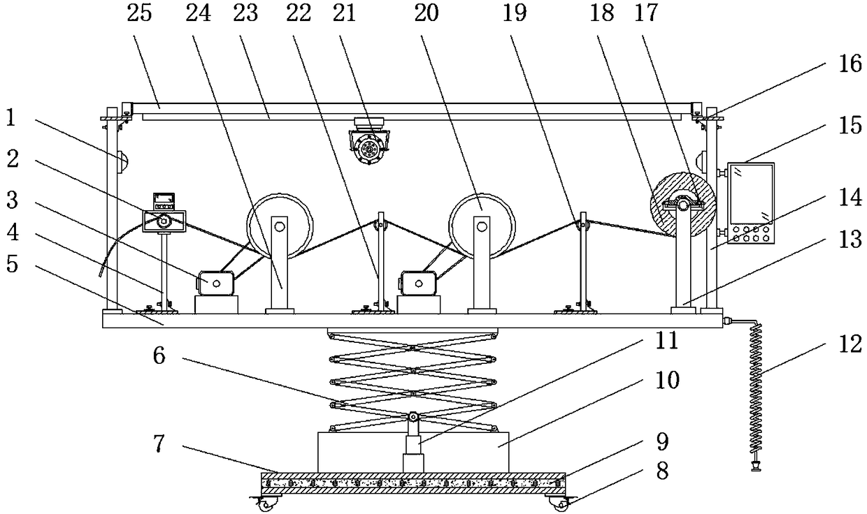 Cotton thread conveying device for textile