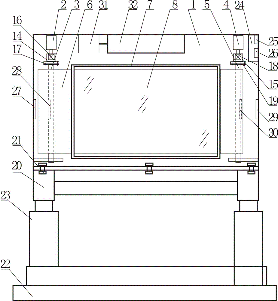 Advertisement machine with weather forecast module