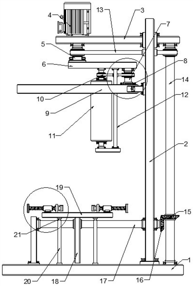 Oil cylinder body surface circumference finish machining device for machining