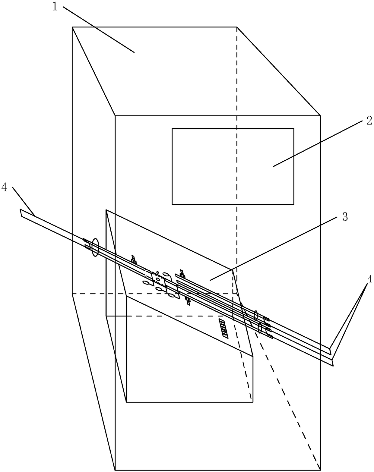 High and low temperature test device of integrated circuit