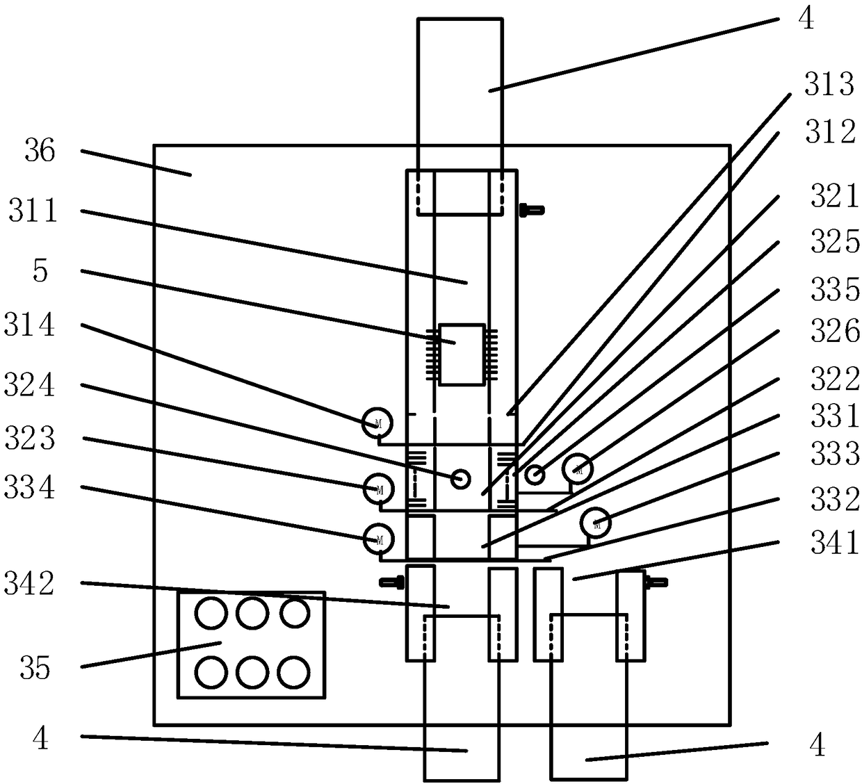 High and low temperature test device of integrated circuit