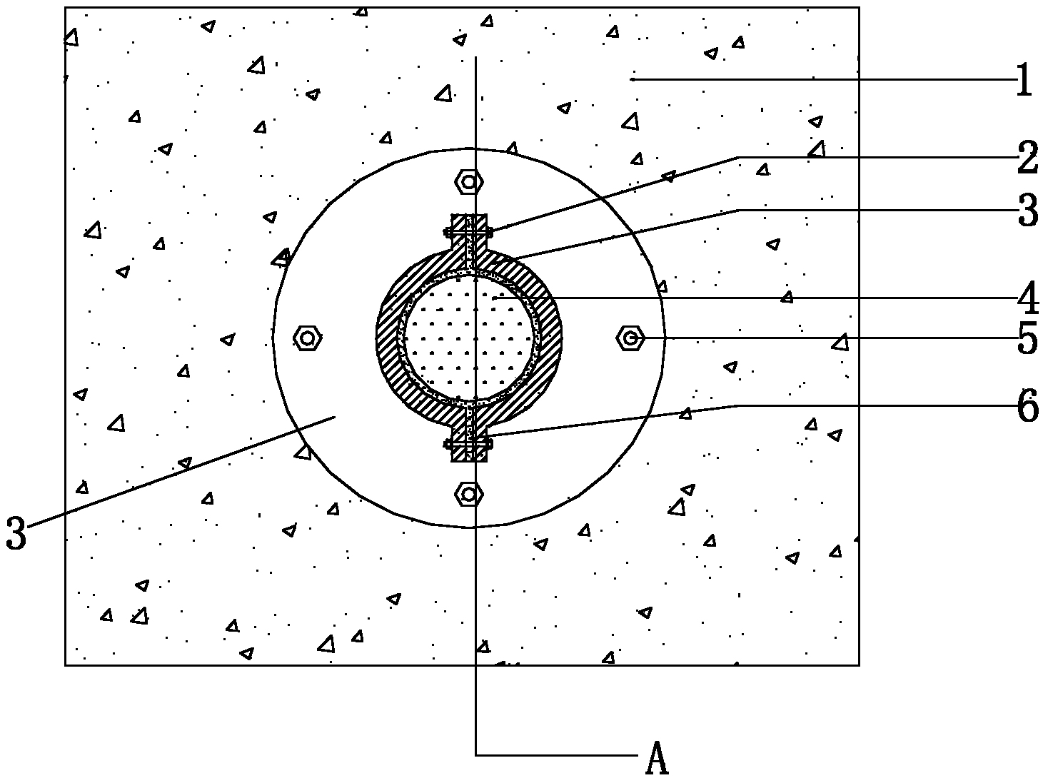 Cable hole plugging device