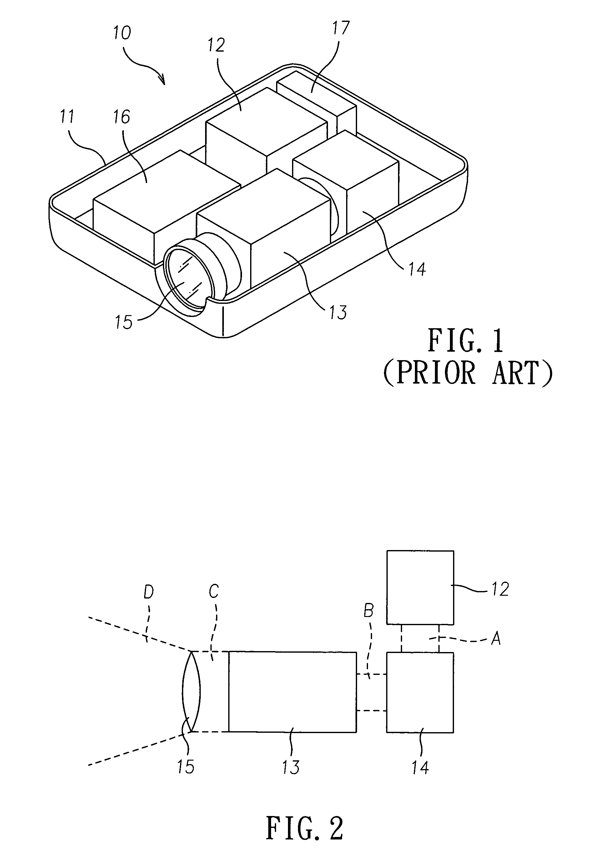 Blanking device and projector having the same