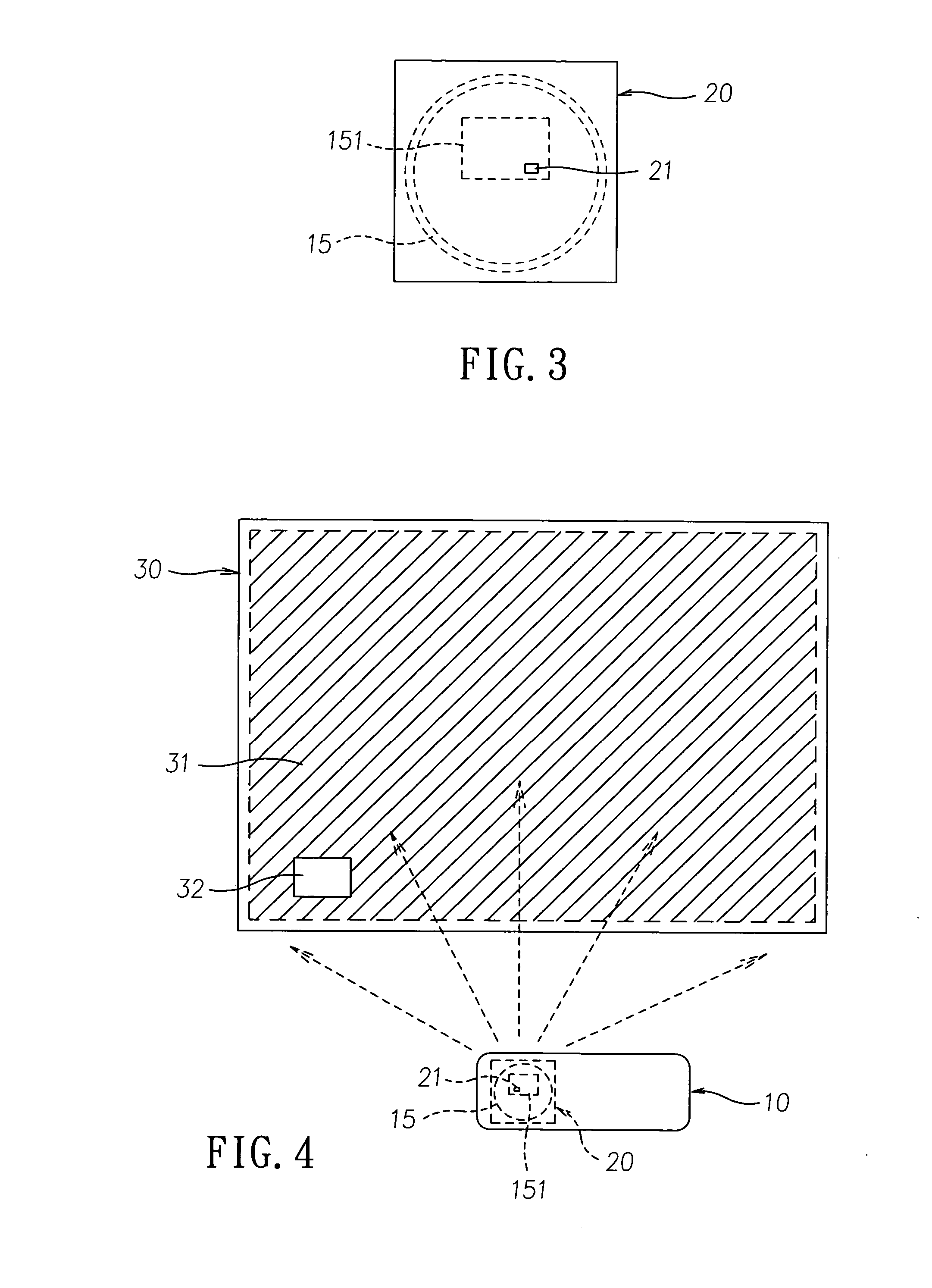 Blanking device and projector having the same