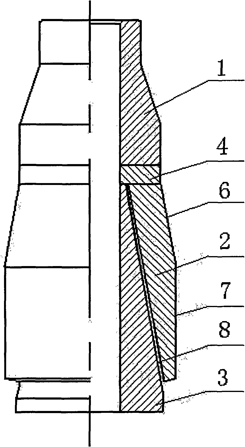 Umbrella type variable gauge inflate tool for expansion tube