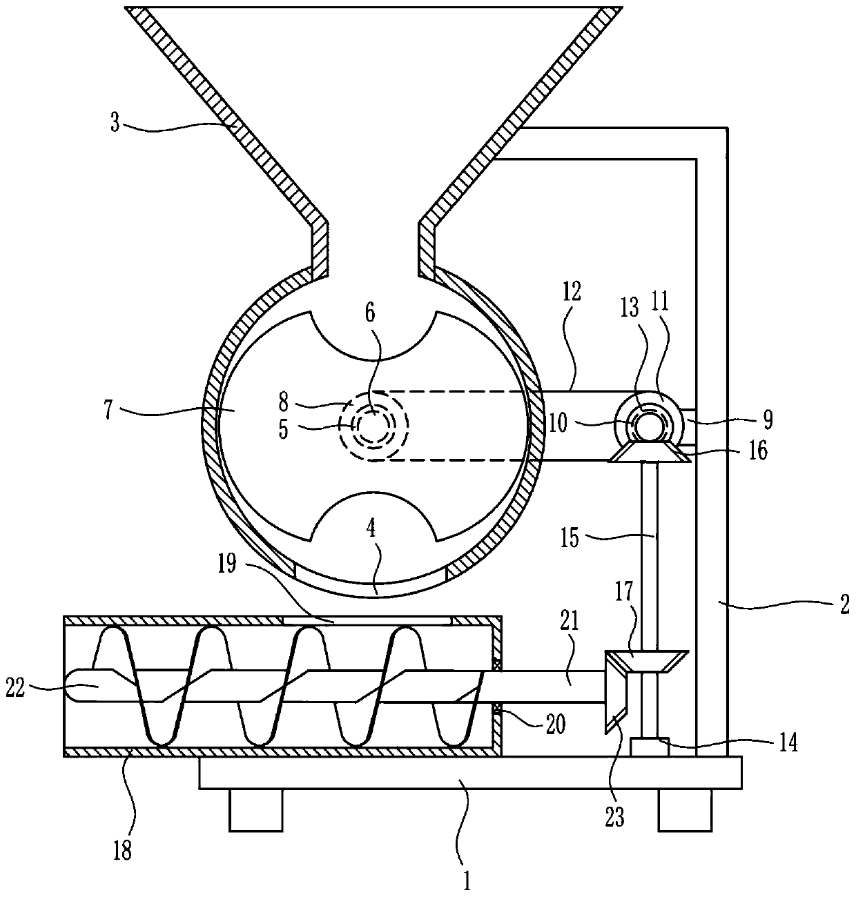 A sewage treatment solid agent dosing equipment