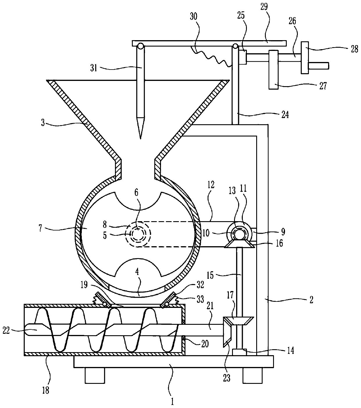 A sewage treatment solid agent dosing equipment