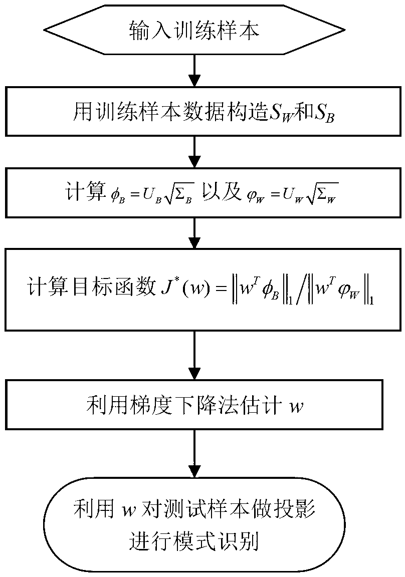 Classifying method based on sparse measurement