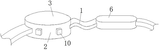 Distributed multifunctional intelligent health monitoring equipment capable of changing multiple wearing modes