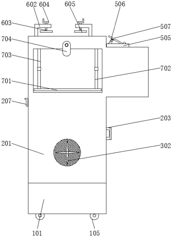 Protective frame capable of protecting test equipment during software test running