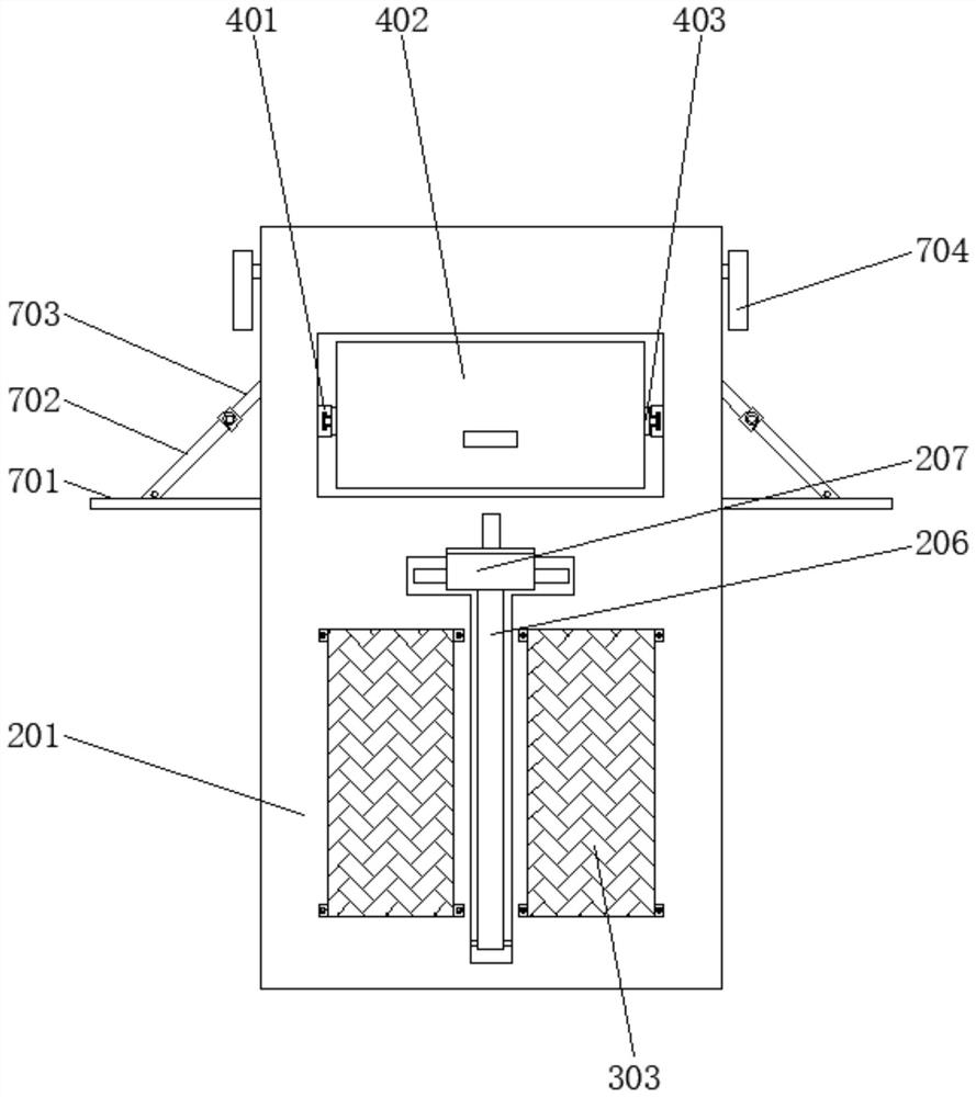 Protective frame capable of protecting test equipment during software test running