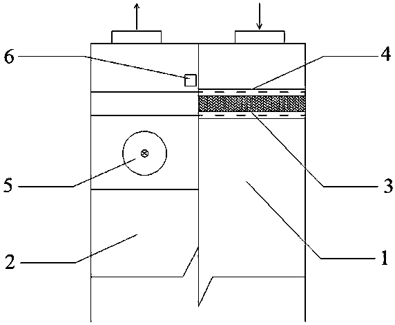 Self-cleaning device of dust filtering part and fresh air system