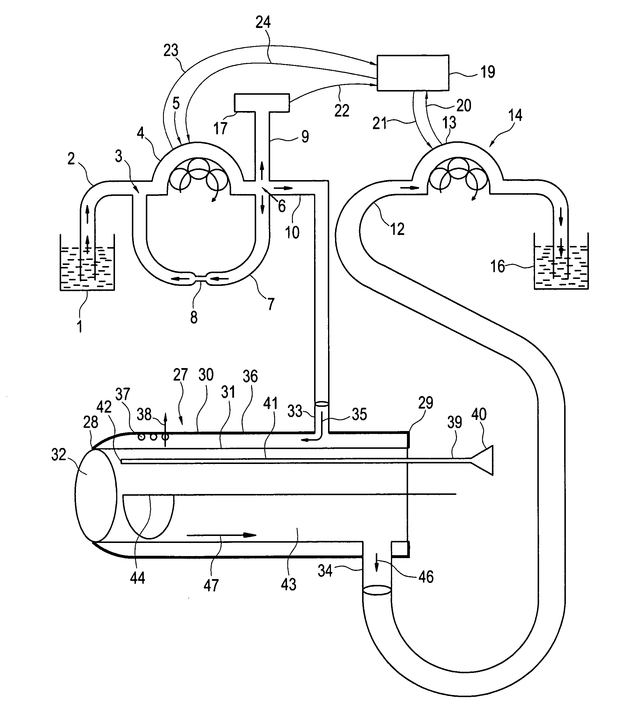 Efficient continuous flow irrigation system