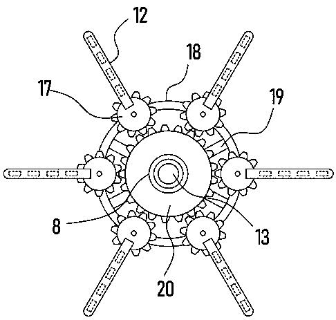 Lighting lifting device used for Internet type recording and broadcasting studio