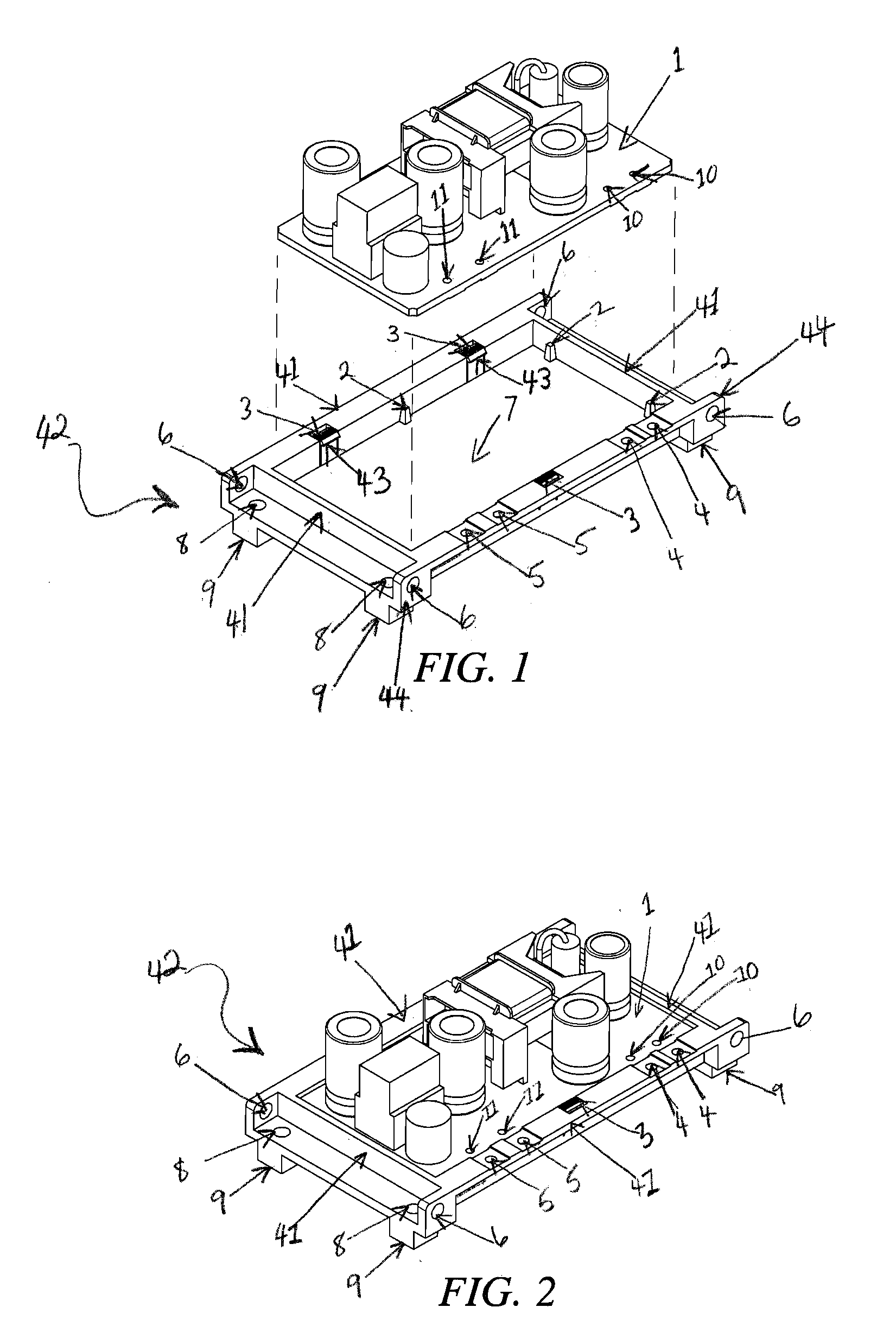 Power Conversion Device Frame Packaging Apparatus and Methods