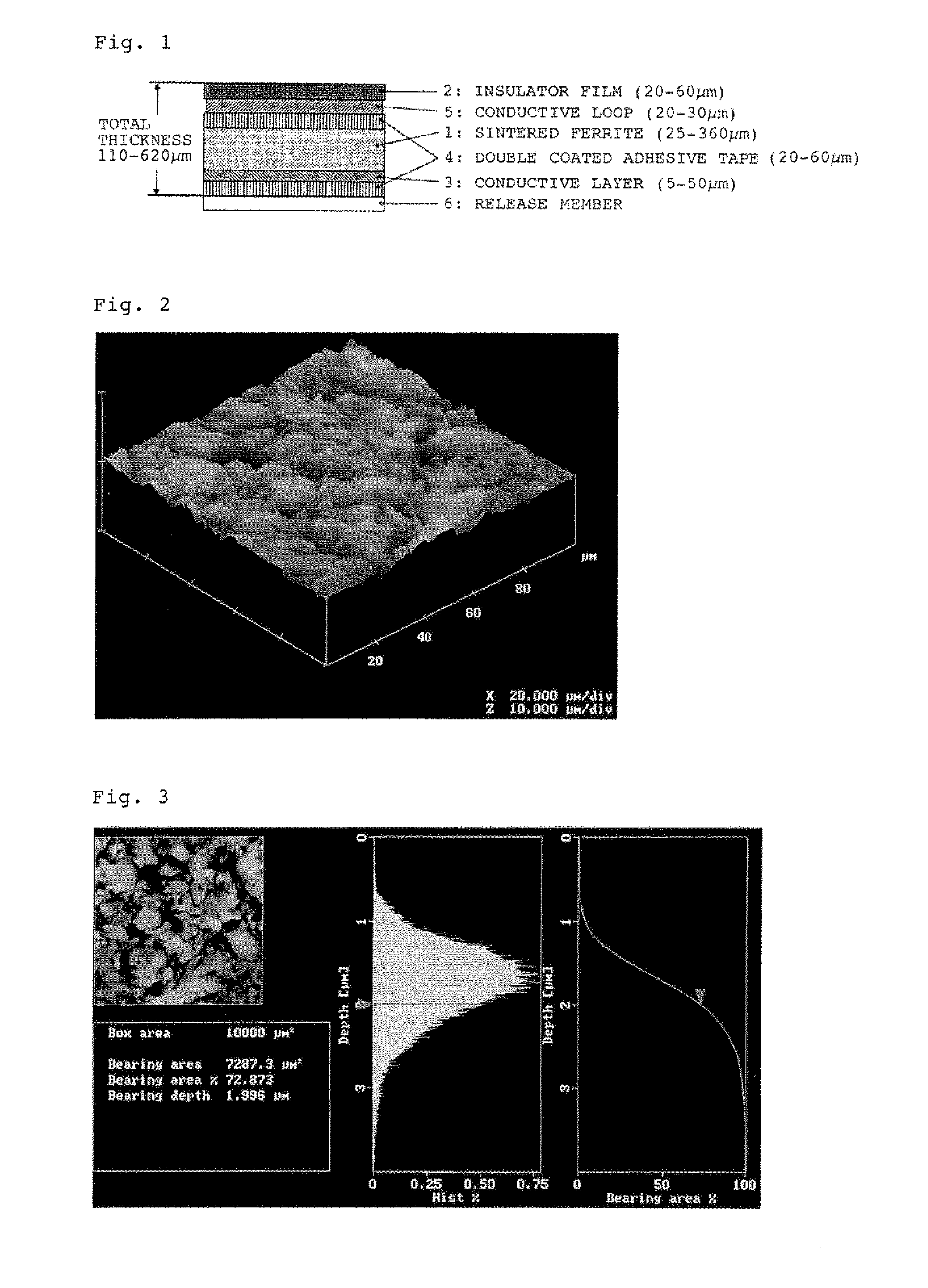 Molded ferrite sheet, sintered ferrite substrate and antenna module