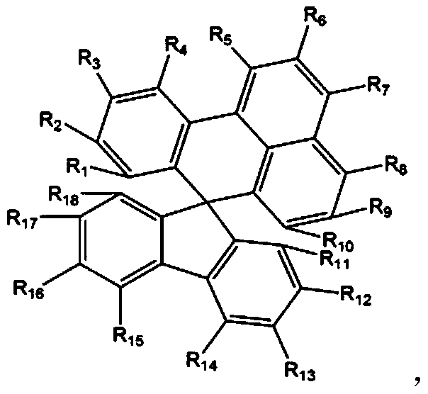 Spiro ring-type organic materials and organic electroluminescent devices using them