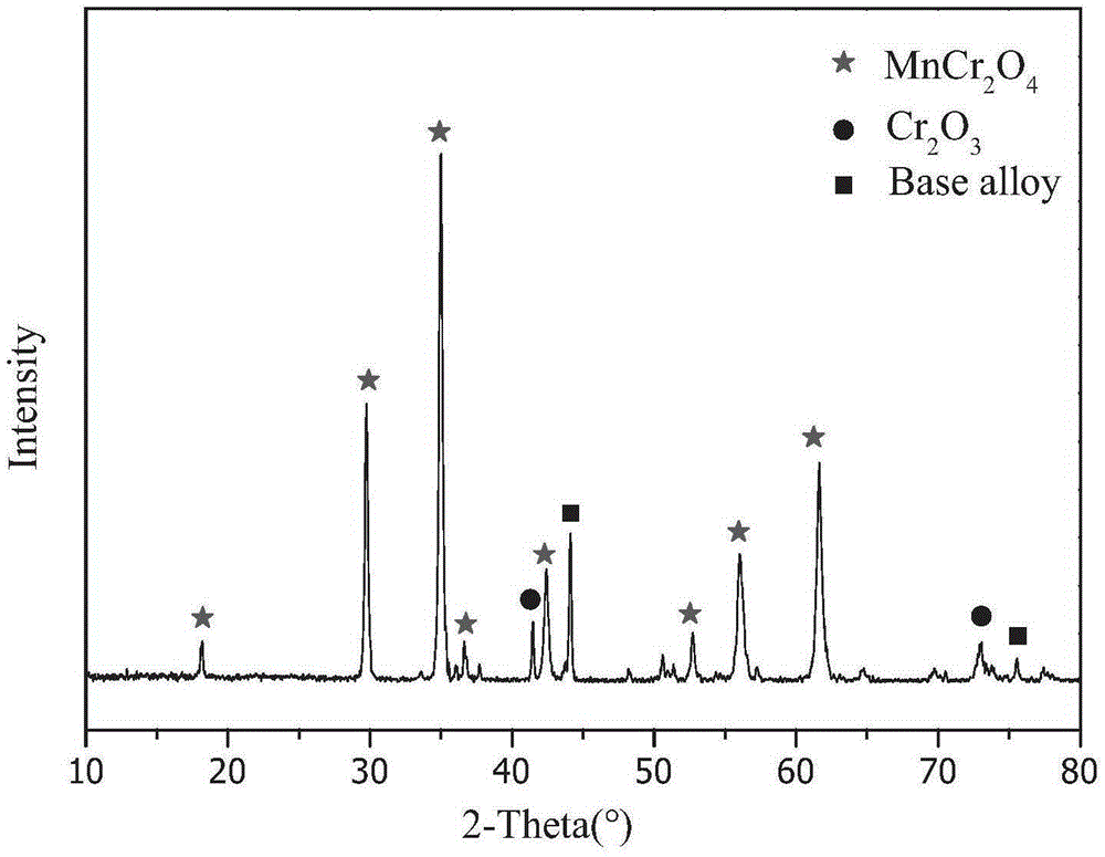 Preparation method for forming spinel coating on surface of alloy