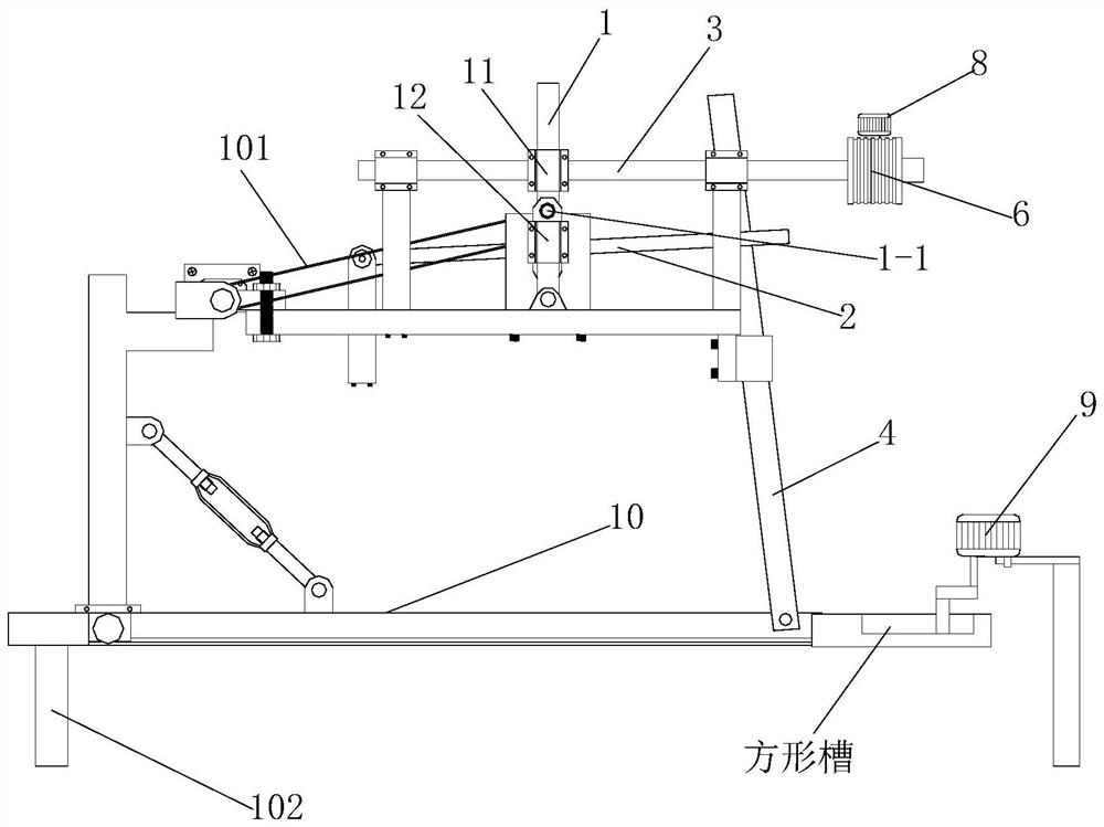 A dual-urgent turning and shaking mechanism