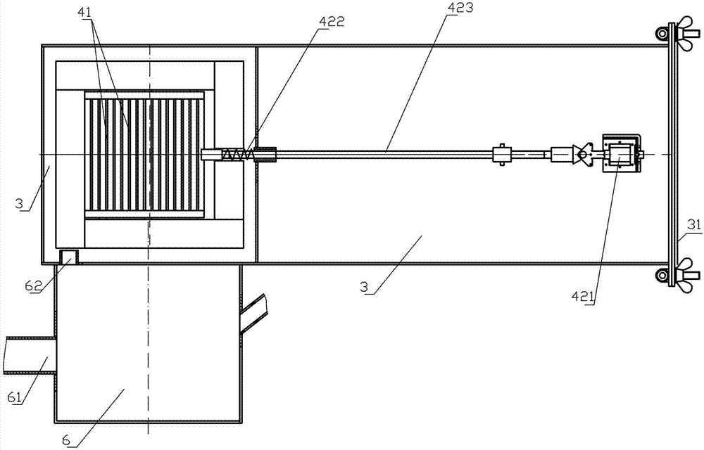 Ash discharge structure of solid particle fuel stove