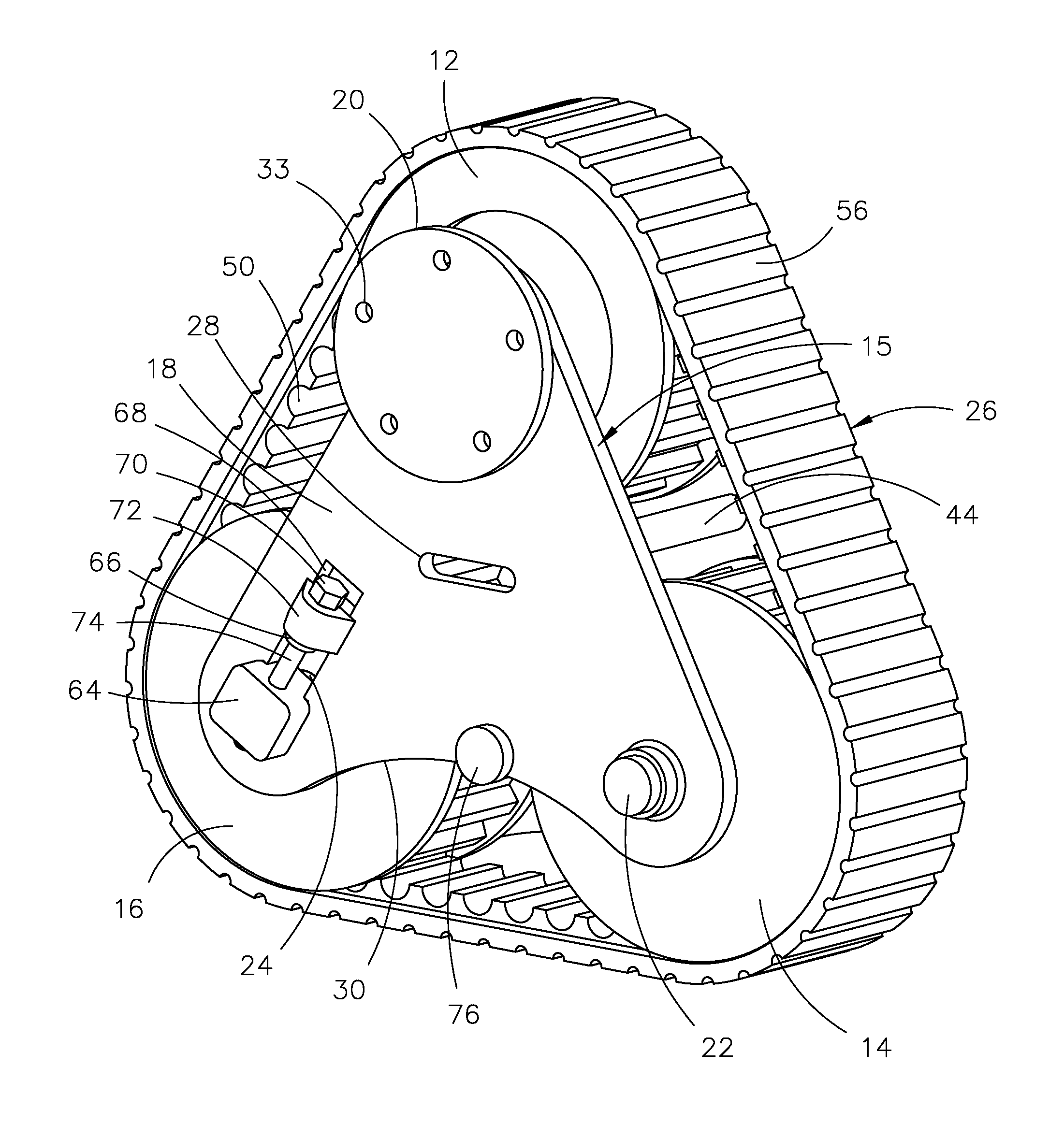 Triangle Track Vehicle Wheel