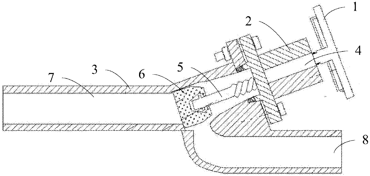 Petroleum pipeline stop valve and petroleum conveying system