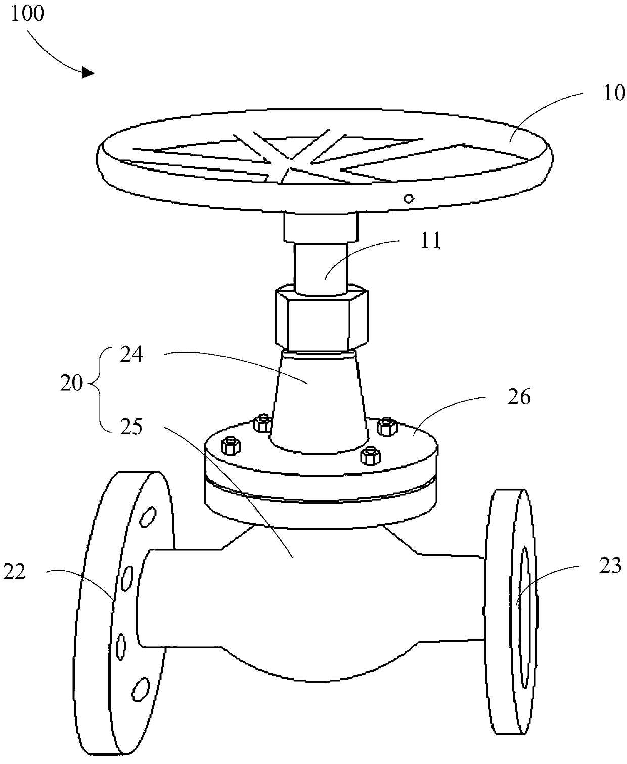 Petroleum pipeline stop valve and petroleum conveying system