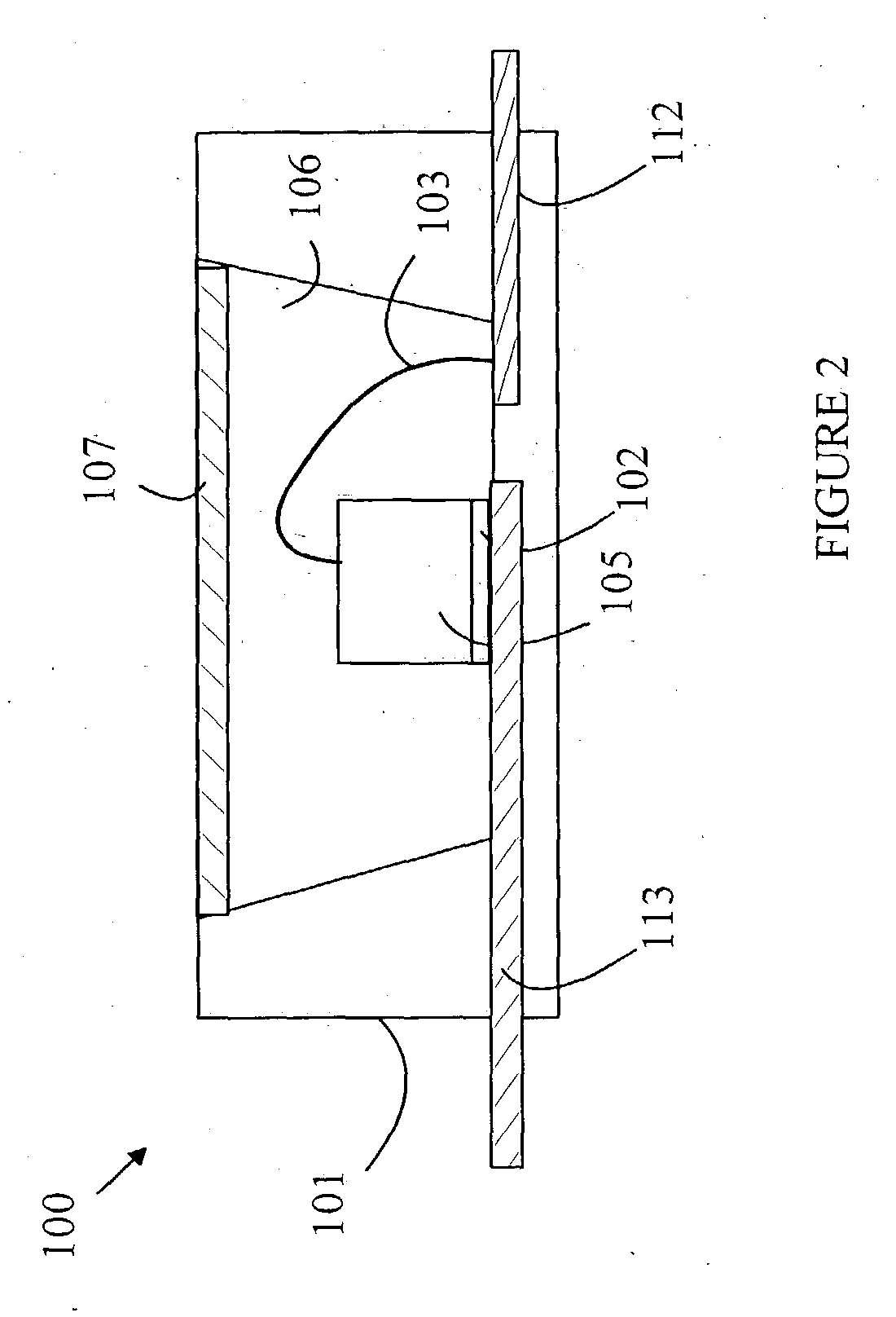 Light emitting diode utilizing a discrete wavelength-converting layer for color conversion