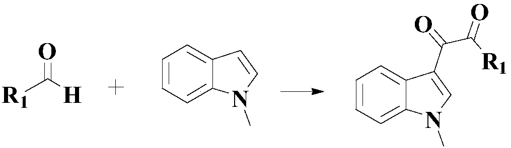 Synthetic method of diaryl-substituted dicarbonyl compound