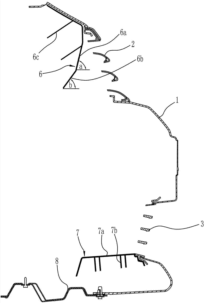 Guide structure for passenger vehicle head