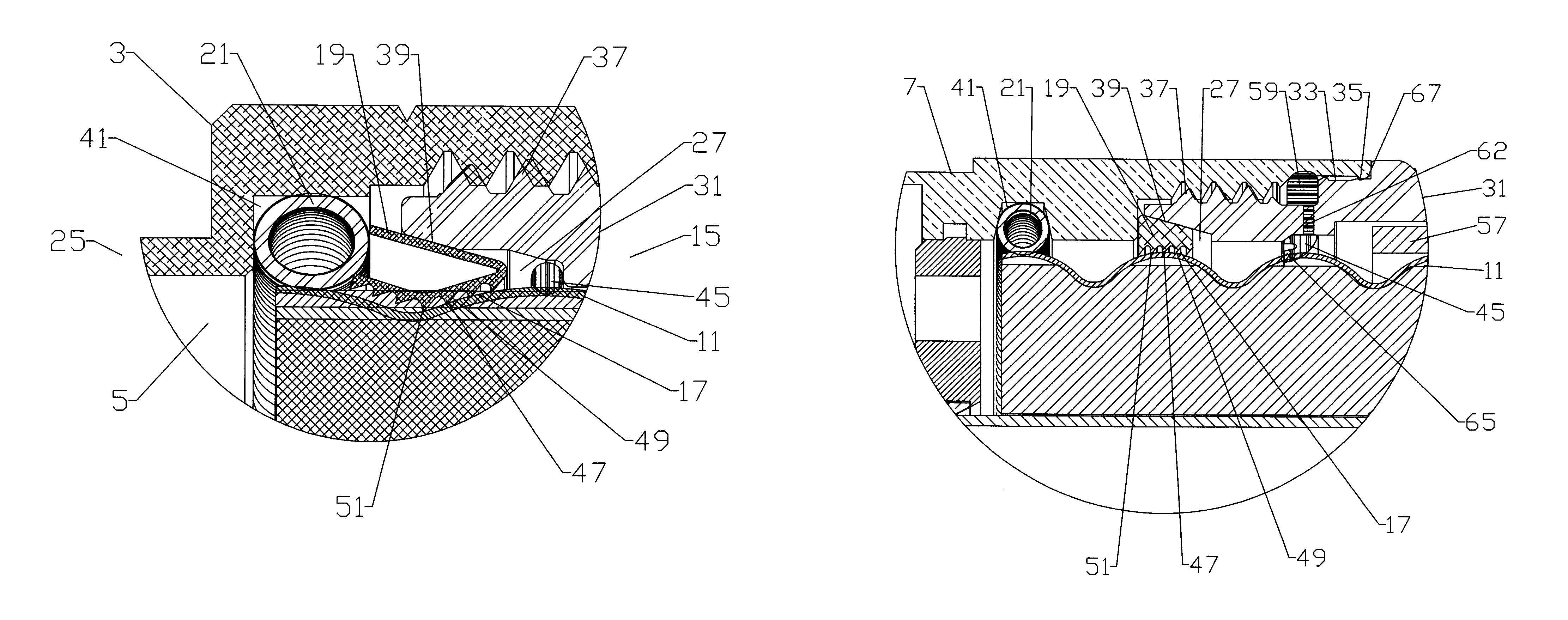 Coaxial connector for cable with a solid outer conductor