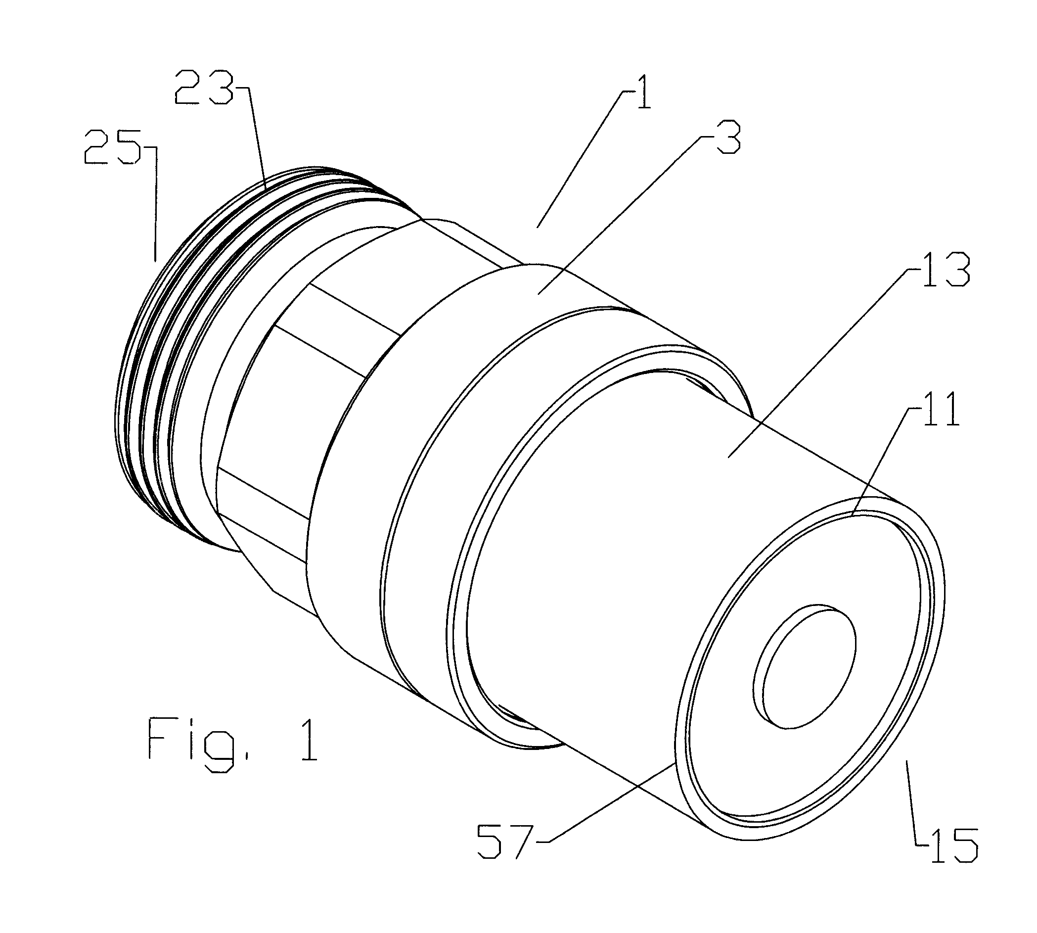 Coaxial connector for cable with a solid outer conductor