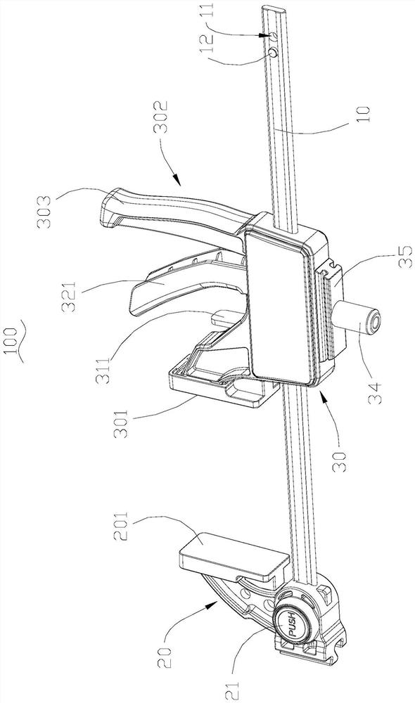 Clamp and workbench assembly