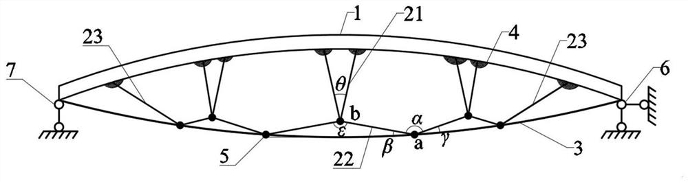 Beam string structure with high progressive collapse resistance performance and implementation method of beam string structure