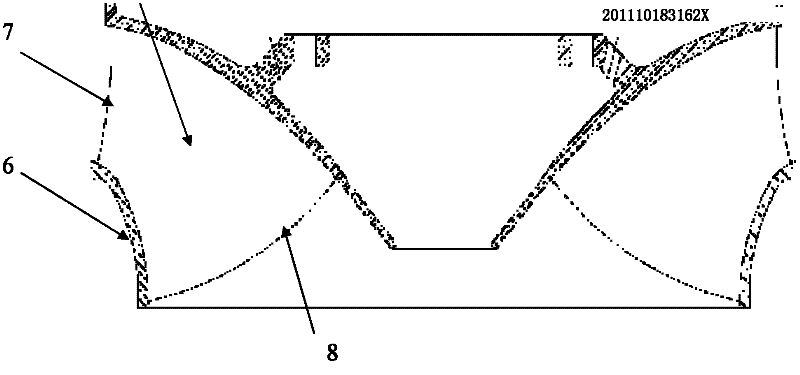 Method for inhibiting back cavitation of blade of mixed-flow water turbine