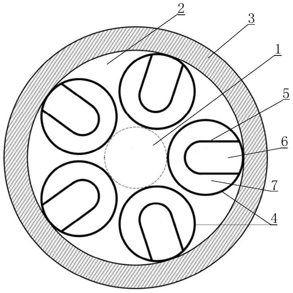 Hollow anti-resonance optical fiber