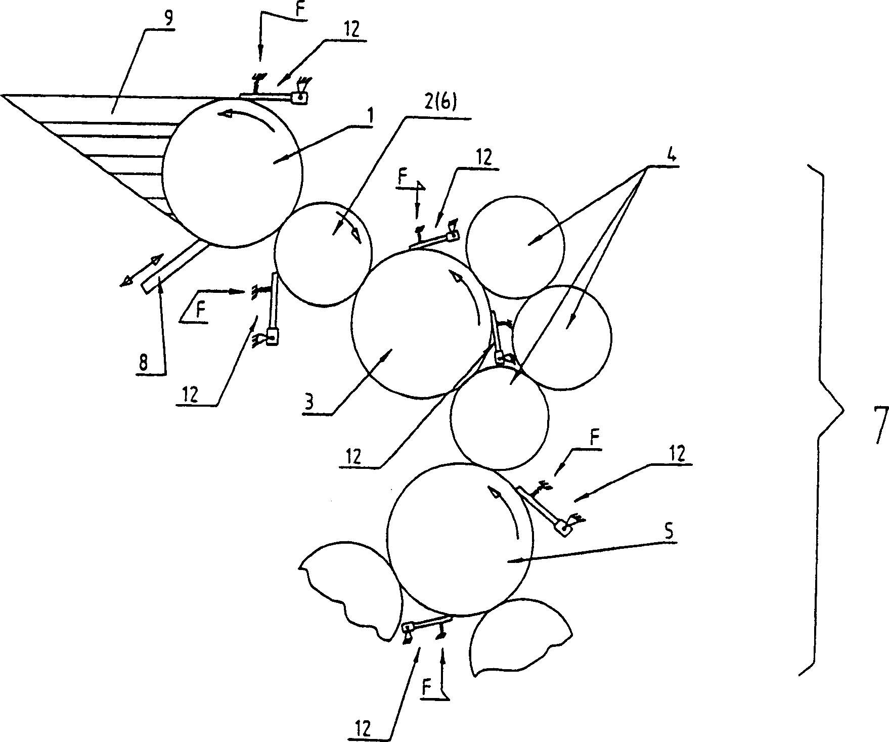 Dosing system for inking up rollers in printing machine