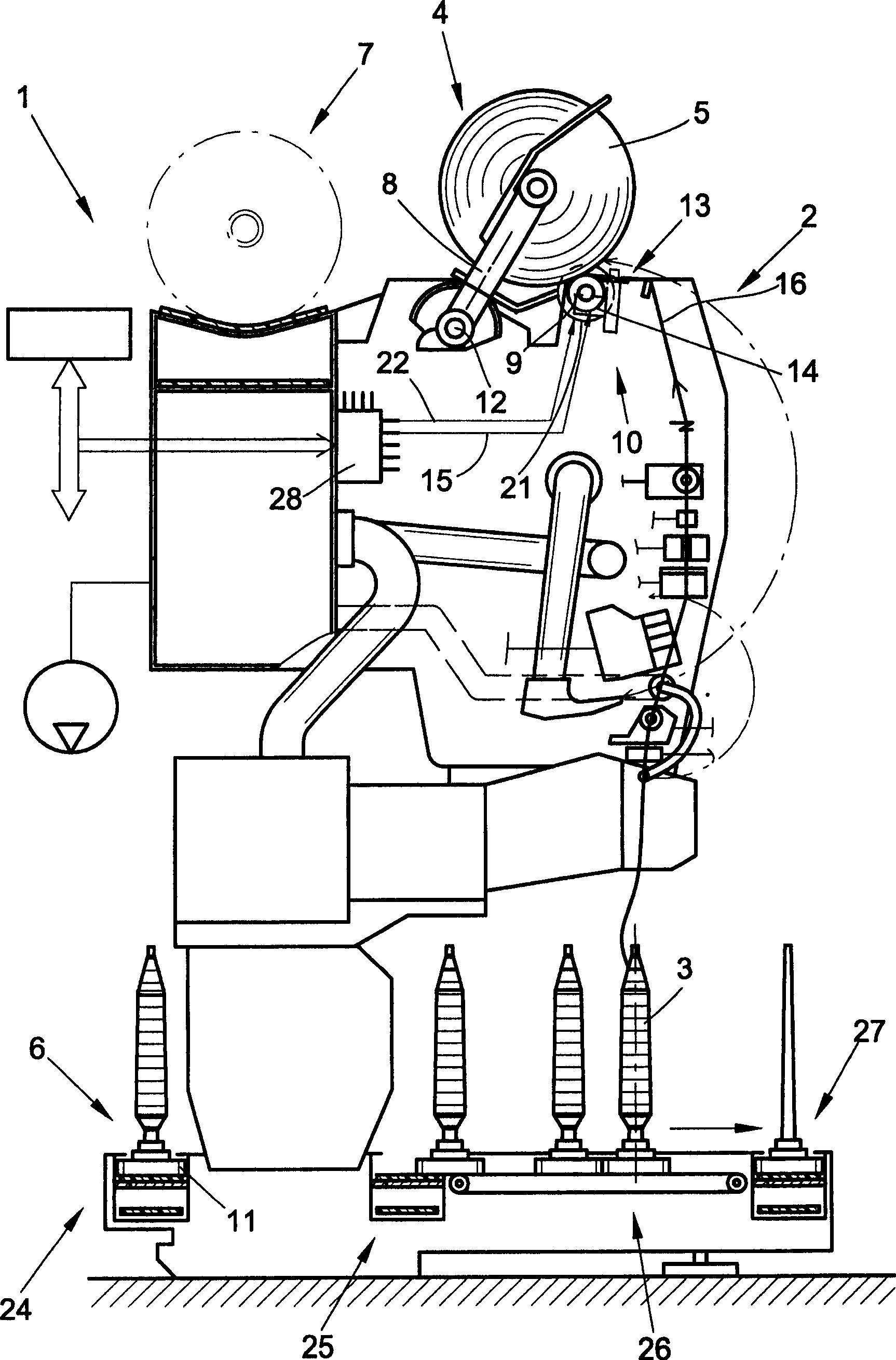 Yarn traversing device for a winding device of a textile machine producing cross-wound bobbins