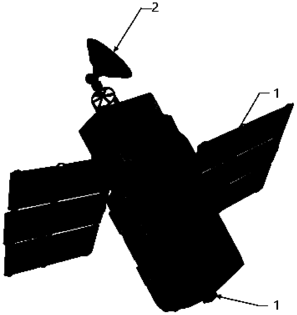 System and method for determining attitude relation between spacecraft and part