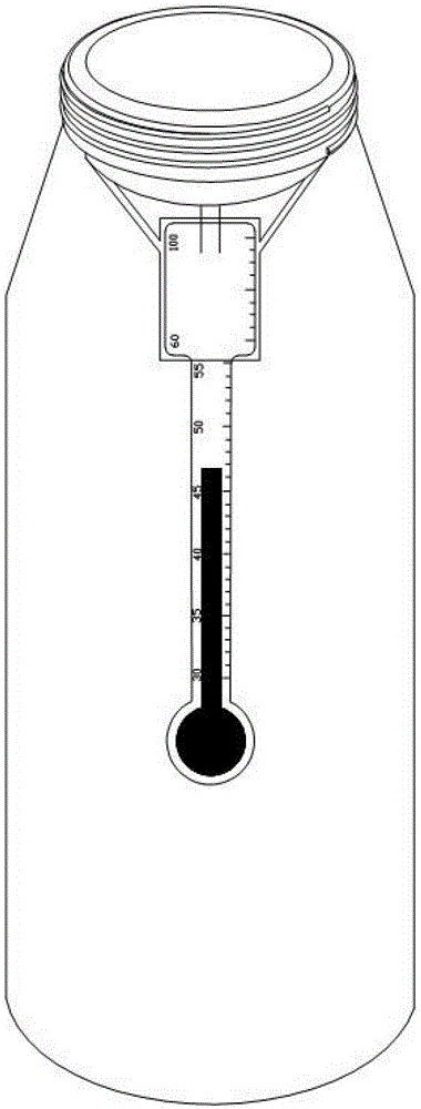 Thermometer for milk preparation unit and milk preparation unit using the thermometer