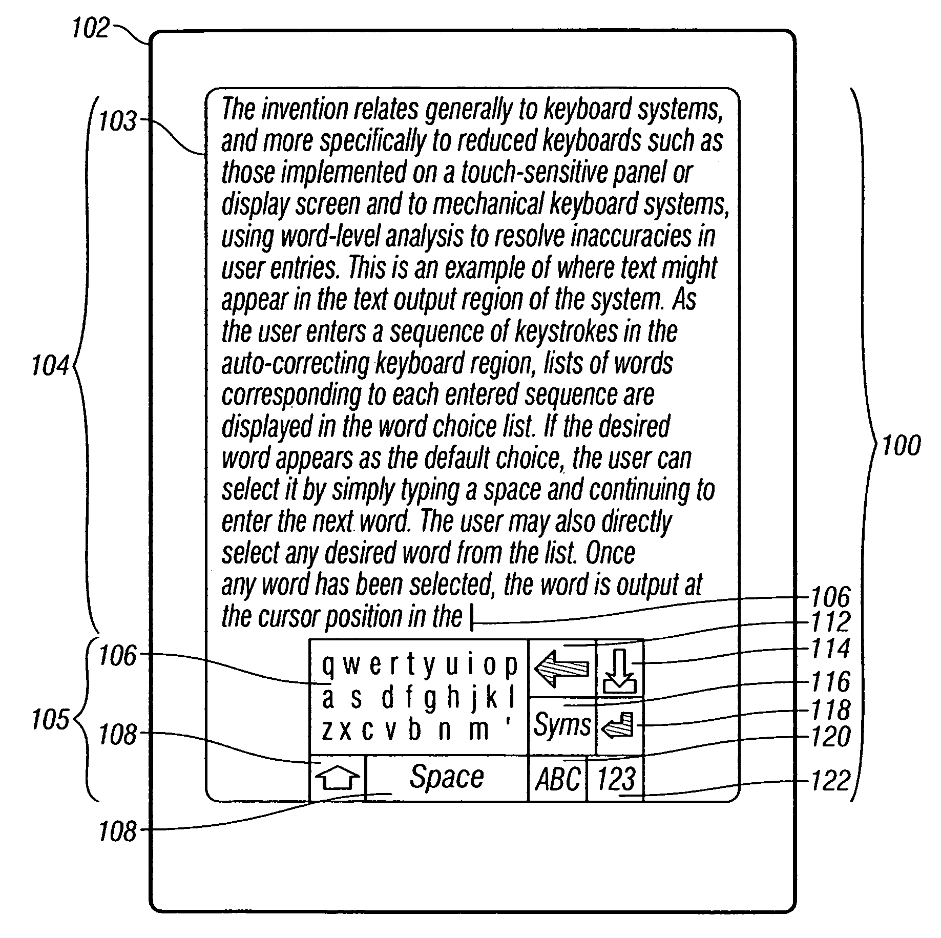 Keyboard system with automatic correction