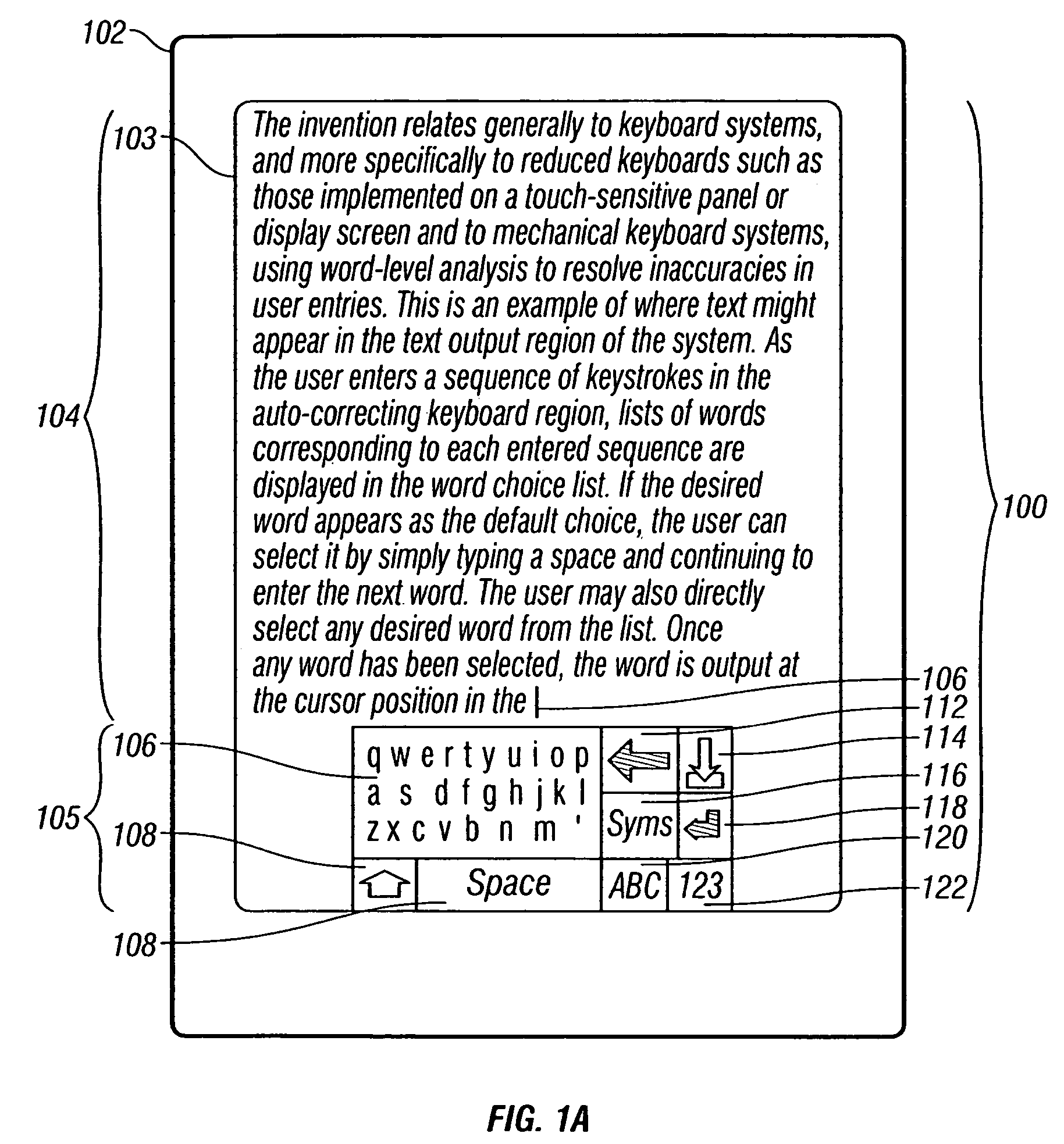 Keyboard system with automatic correction