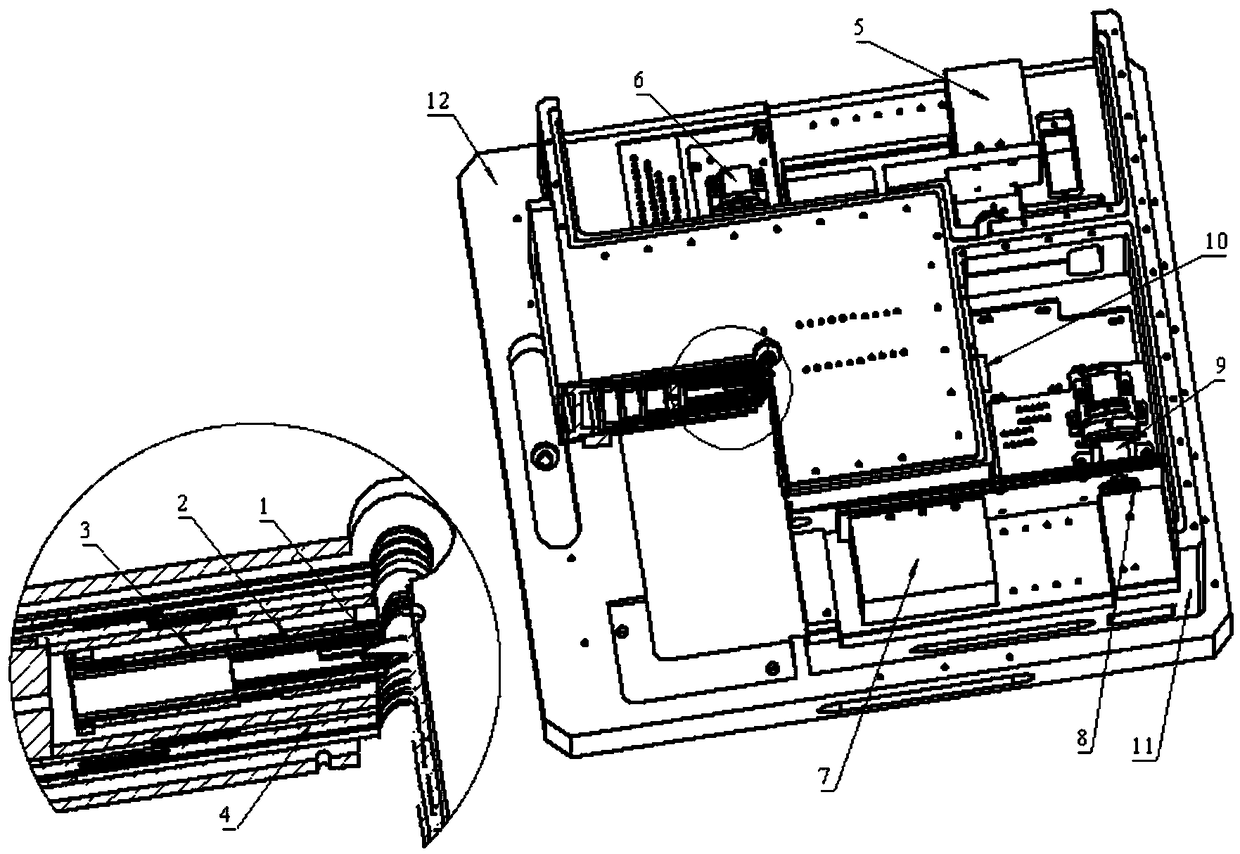 Portable spin-free exchange relaxation atomic gyroscope structure