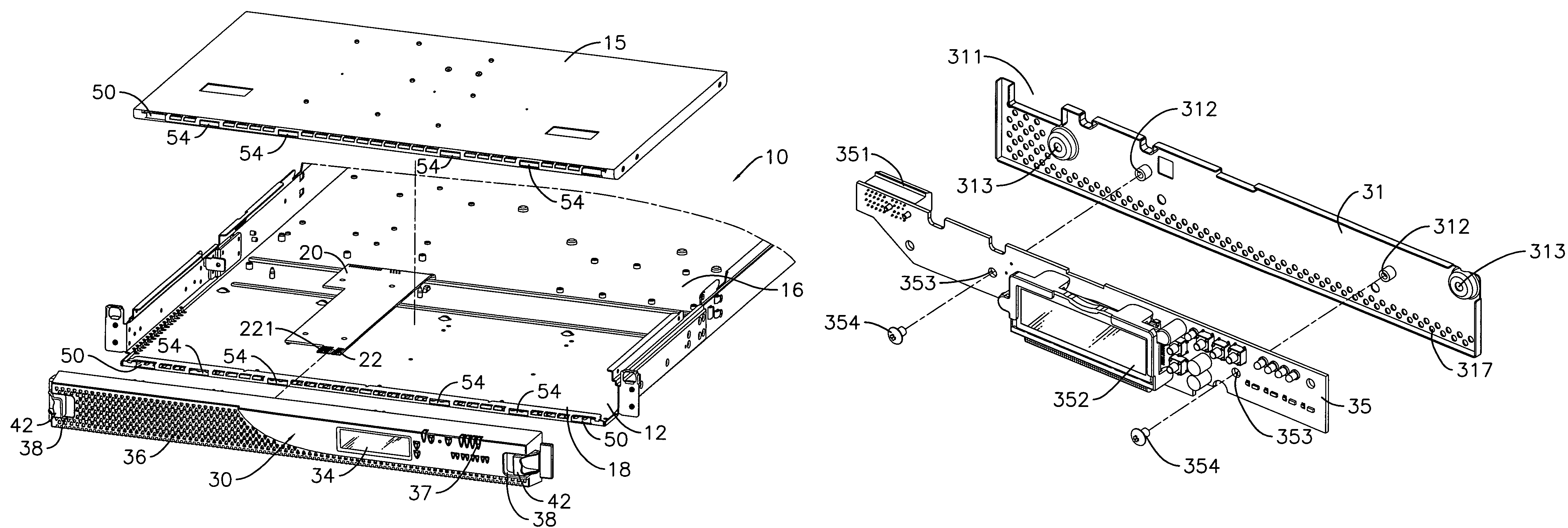 Assembly device for a computer case and outer cover