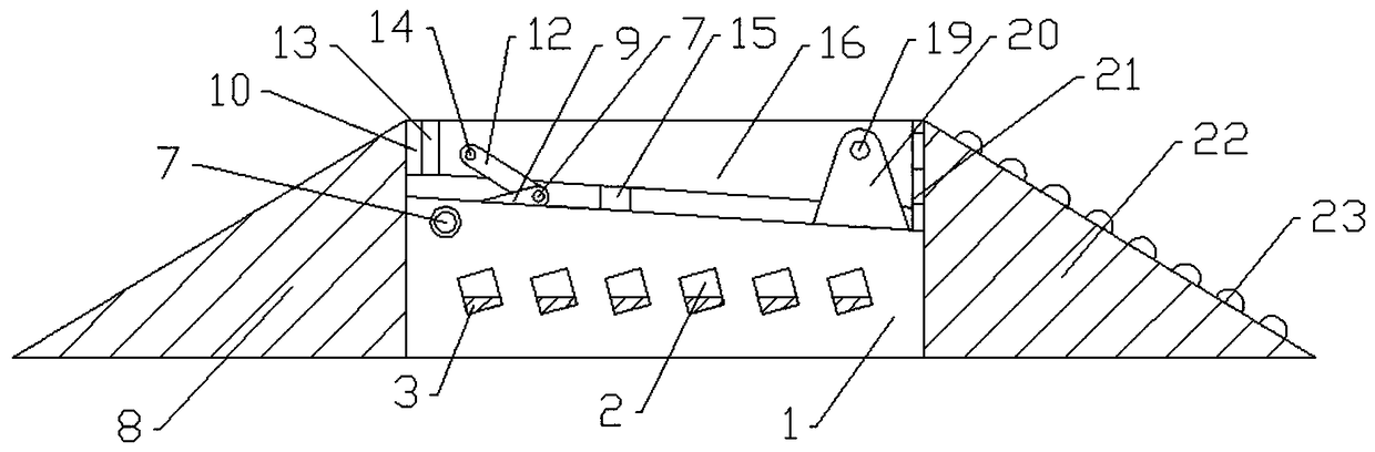 Unidirectional travel limiting device for roads and bridges