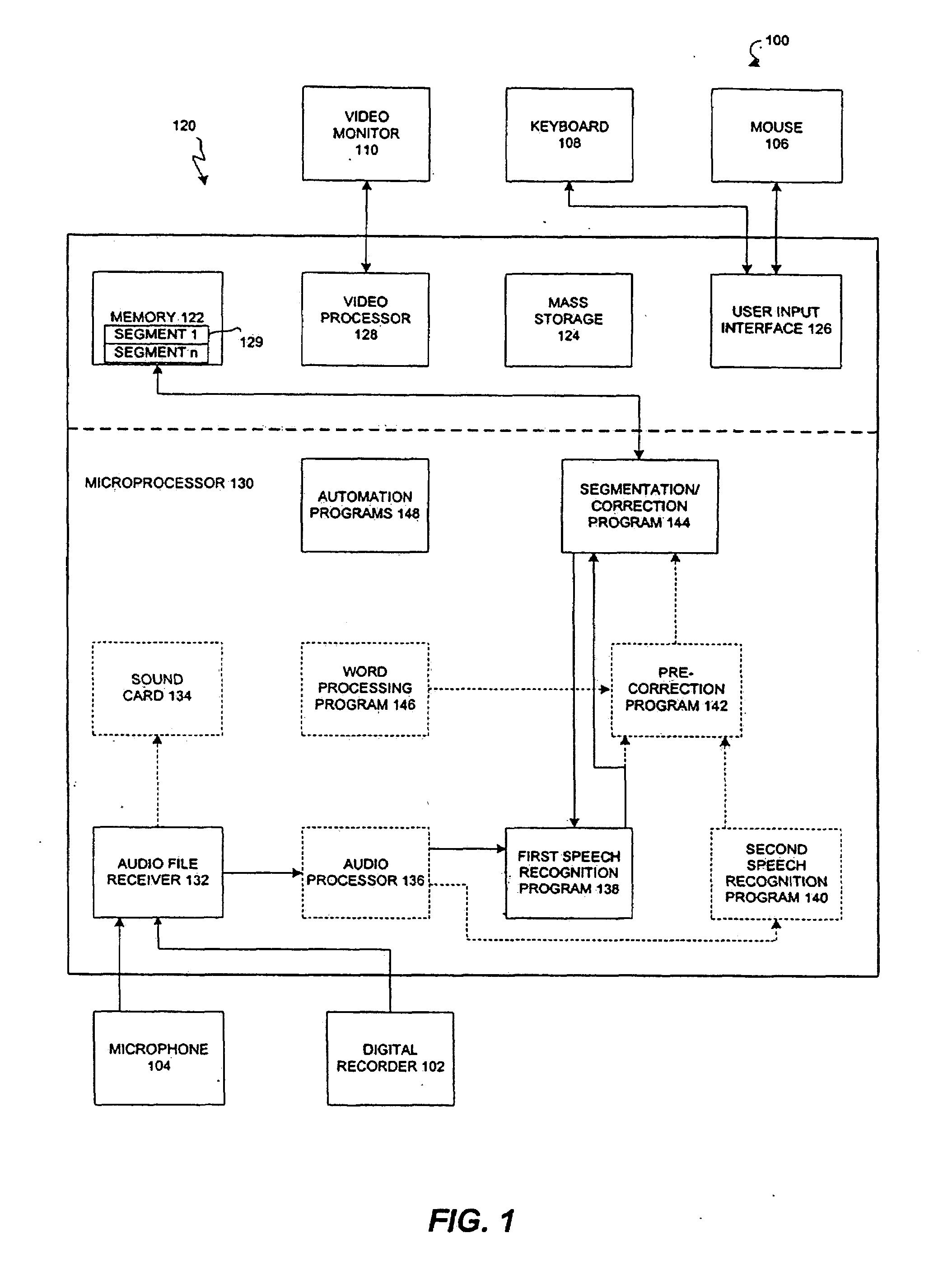 Method for locating an audio segment within an audio file