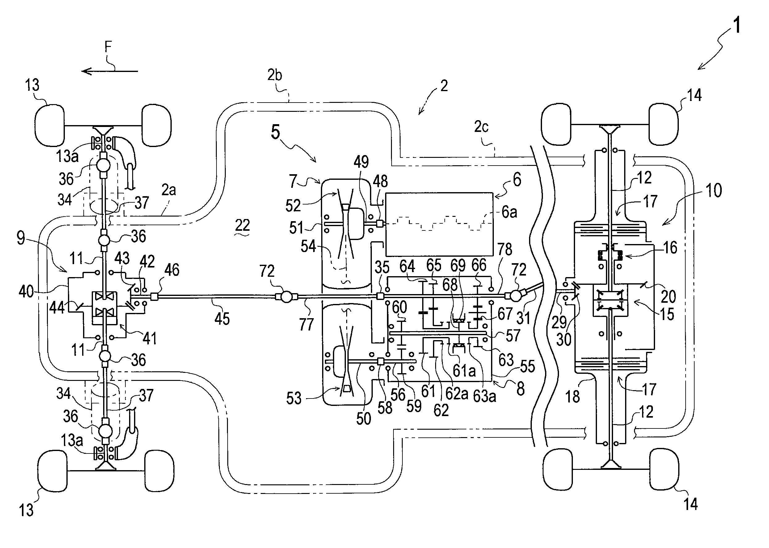 Power unit and vehicle equipped with it