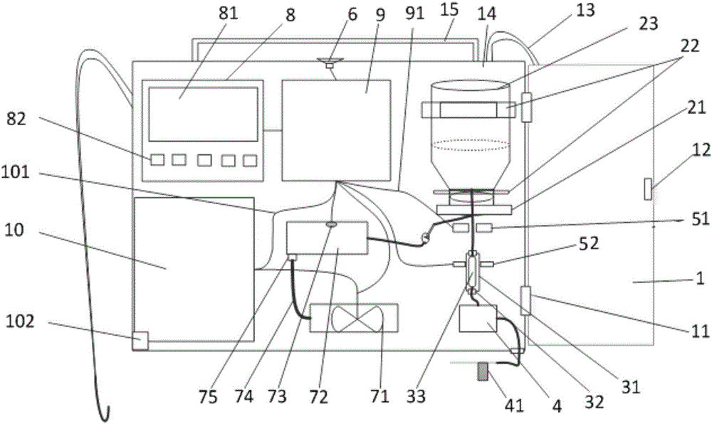 Portable dropping device and dropping method